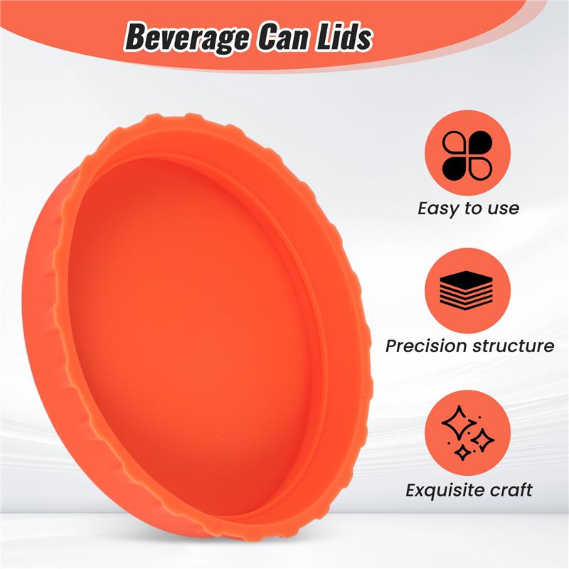 J1UL1N 6Pcs Soda Lid Covers Beverage Can Lid Multi-Color Beverage Can Protector Silicone Can Covers