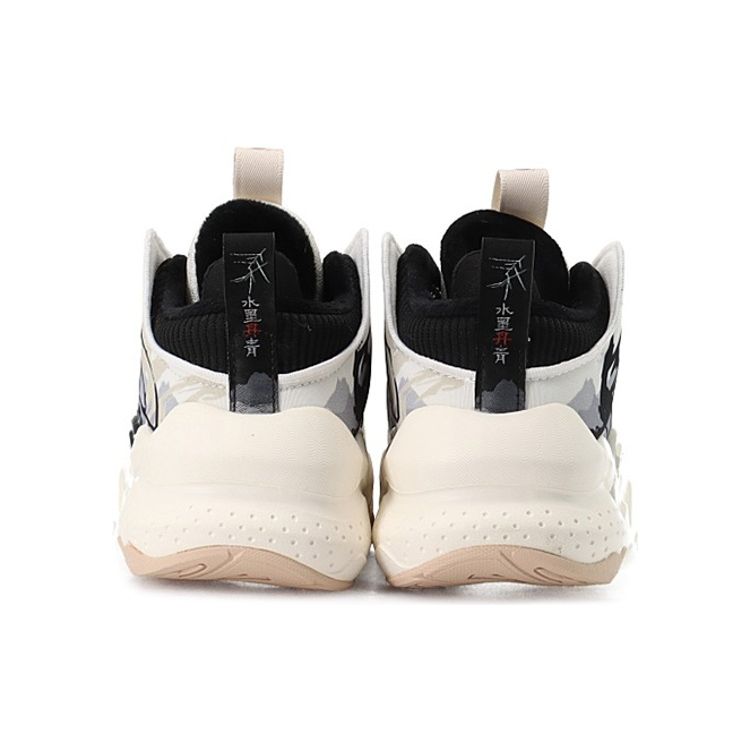 Anta Badass Weifeng 2 Fleece Shock Absorbing Non-Slip Wear-Resistant Warm Mid-Top Sports Casual Shoes Women sneaker White Gray 122148901-4