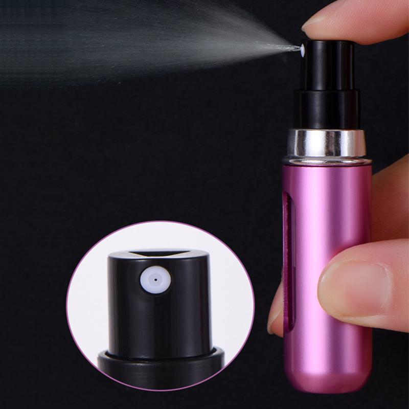 5ml Parfümzerstäuber Drucktyp Flüssigkeitssprühflasche Nachfüllbar Tragbarer Parfümspender für Reisen