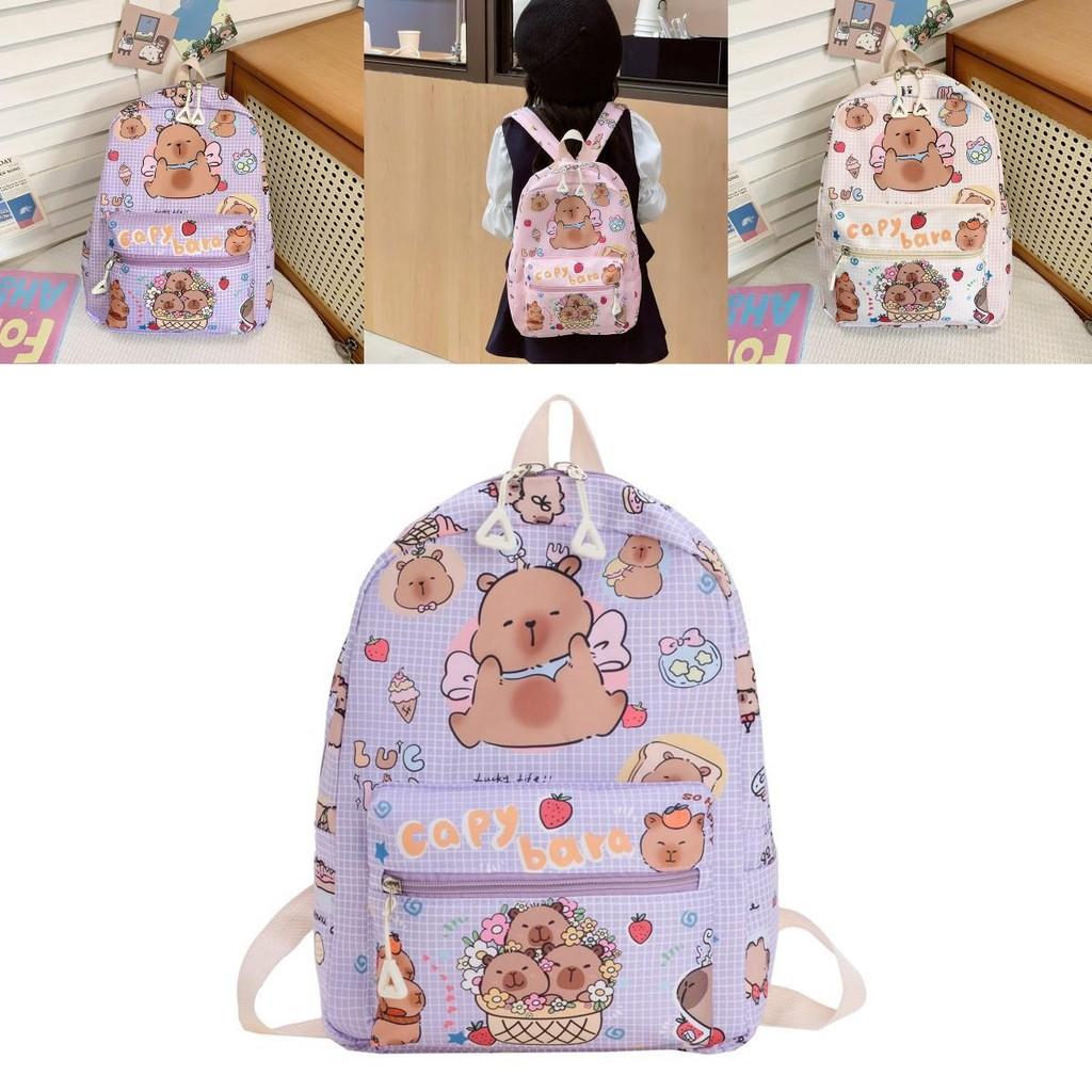 Attractive And Colorful Capybara Print Toddler Backpack Perfect For Preschoolers And Kindergartners