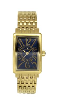 [Technos] Relógio retangular de 3 ponteiros T9927GN feminino dourado