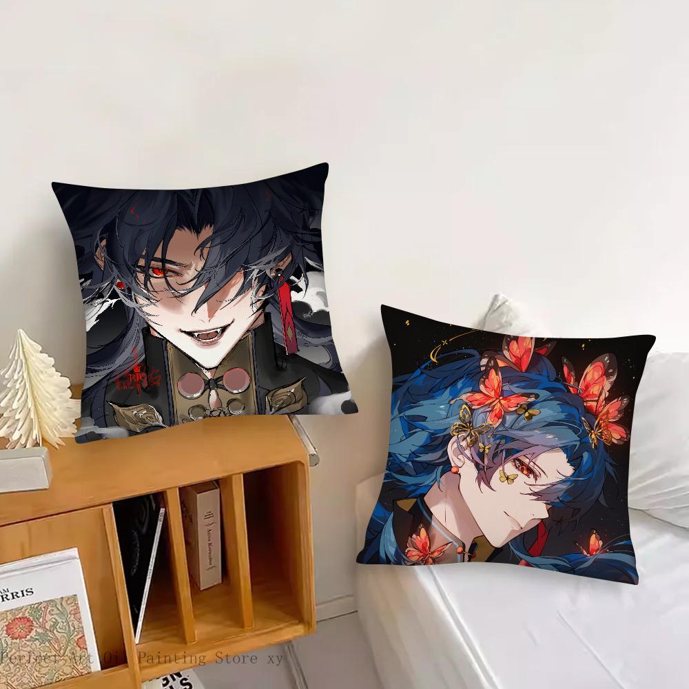 Anime Game Honkai Star Rail Blade Pillow Case Fashion Square Pillowcase Bedroom Sofa Room Ins Decoration Leisure Cushion Cover