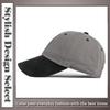 One Limitation CP421 Cap with Simple and Solid Casual for Men and Women (Black) Two-Tone Brim, Stylish, Color,