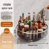Rotating Plastic Spice Rack & Cosmetic Organizer