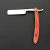 Vintage Old Style Holzgriff Straight Edge Stahl Barber Razor Folding Rasiermesser Haarentfernungswerkzeuge