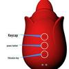 10-Mode Rose Flower Vibrator for Women: Clamping and Biting Sensations for Adult Pleasure