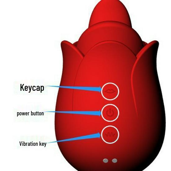 10-Mode Rose Flower Vibrator for Women: Clamping and Biting Sensations for Adult Pleasure