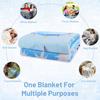 1pc Boys Baptism Gift, Christian Blanket Religious Bible Teach Son Catholic Gift, Soft and Comfortable Flannel Blanket