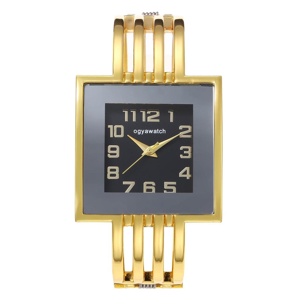 New Fashionable Women's Bangle Watch Ladies' Square Watch Stainless Steel Watch Women Quartz Watches