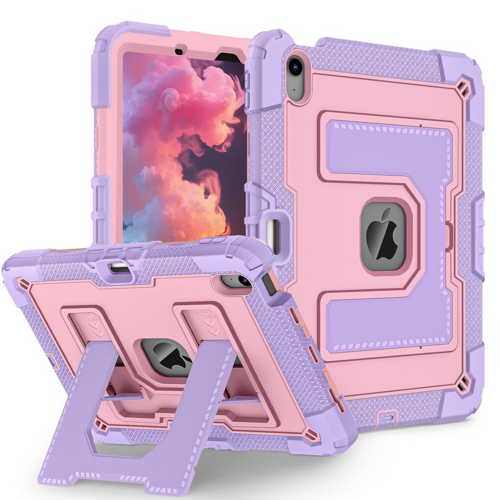 Tablet Case with Kickstand for iPad Air 11 (2025)/(2024)/Air (2022)/(2020) Anti Drop PC+Silicone Cover