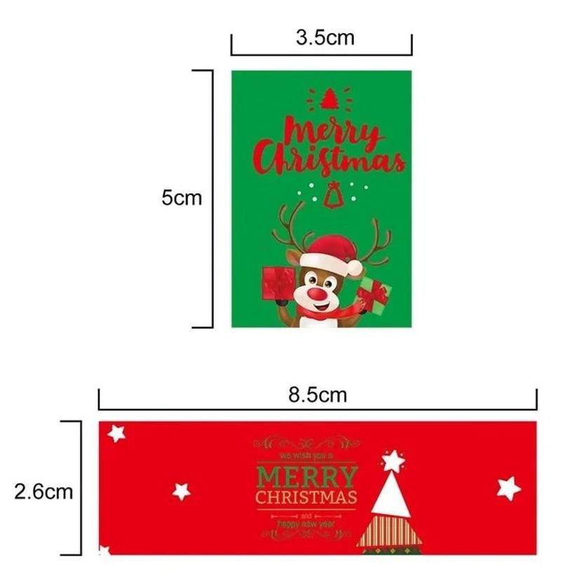 1 Pcs Brand New Christmas Sticker Sticker Sticker Label Gift Box Sealing Party Sticker/party Label Sticker 8 Pcs/piece