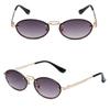 Popular Fashion Sunglasses for Women Men Shades Oval Sun Glasses for Female Male Summer Traveling UV400 Rimless Sunglass Eyewear