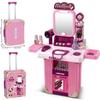 Xiongcheng Children's Playhouse Toy Set: Suitcase with Kitchen, Makeup, Medical Kit & Tableware - Perfect Birthday & Back-to-School Gift