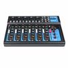 Mixer Audio DJ cu Bluetooth, 7 Canale, 30W, Microfon, Control, Ecrane LED Digitale, Streaming Muzică, Karaoke, KTV, Petrecere