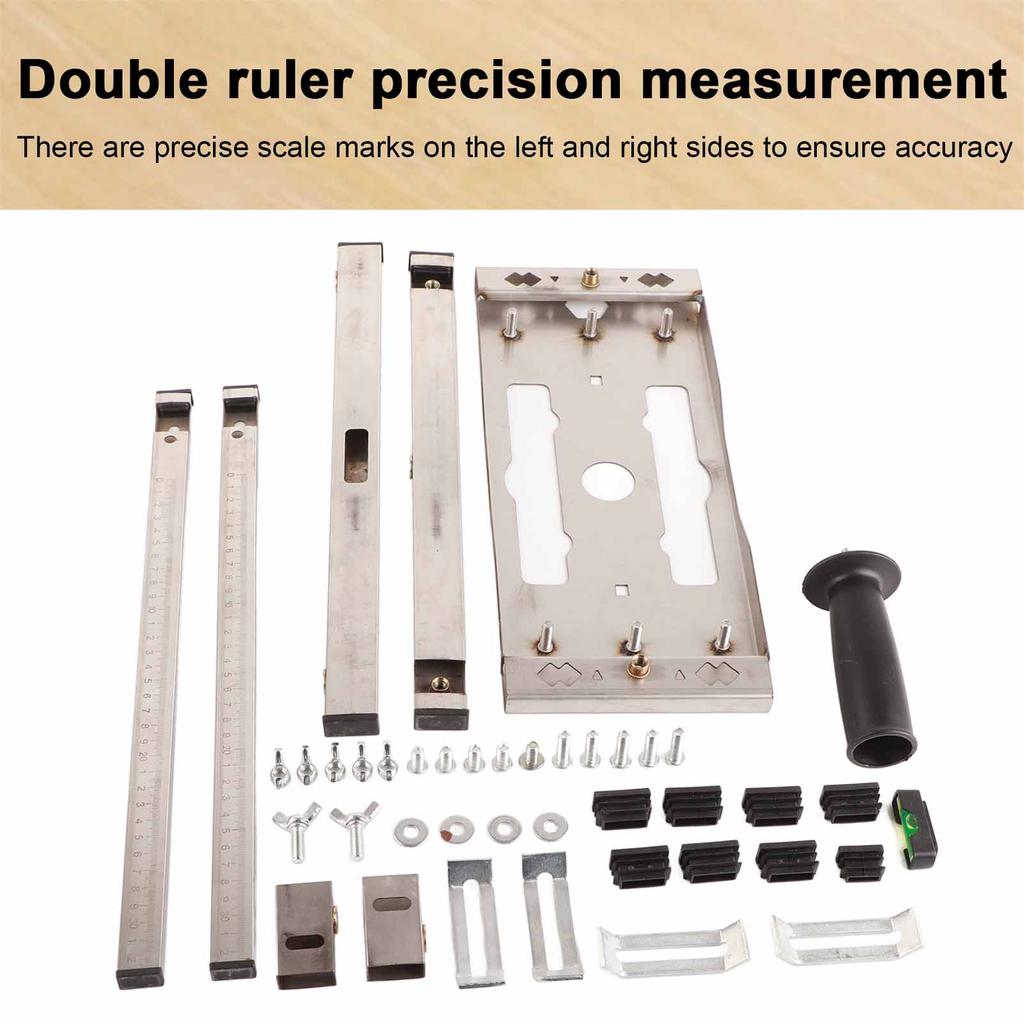 Steel Edge Guide Positioning Cutting Board Cutting Machine Portable Saw Bottom Board Multi Function Wood Modified Positioning Frame Tool