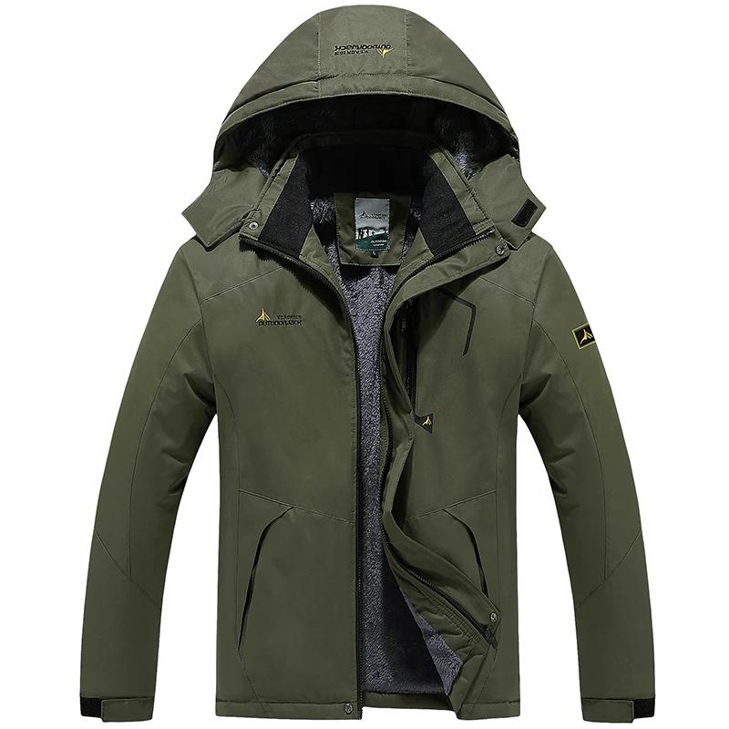 Men's Winter Waterproof Snowboard Wear Outdoor Coat Men Fleece Jackets For Husband Windproof Hooded