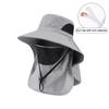 Summer Sun Hats Uv Protection Outdoor Hunting Fishing Cap For Men Women Hiking Camping Visor Bucket Hat Neck Flap Fisherman Hat