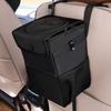Auto Organizer Hanging Automotive Garbage Bin Storage Pockets Car Trash Bag  Car Interior Supplies
