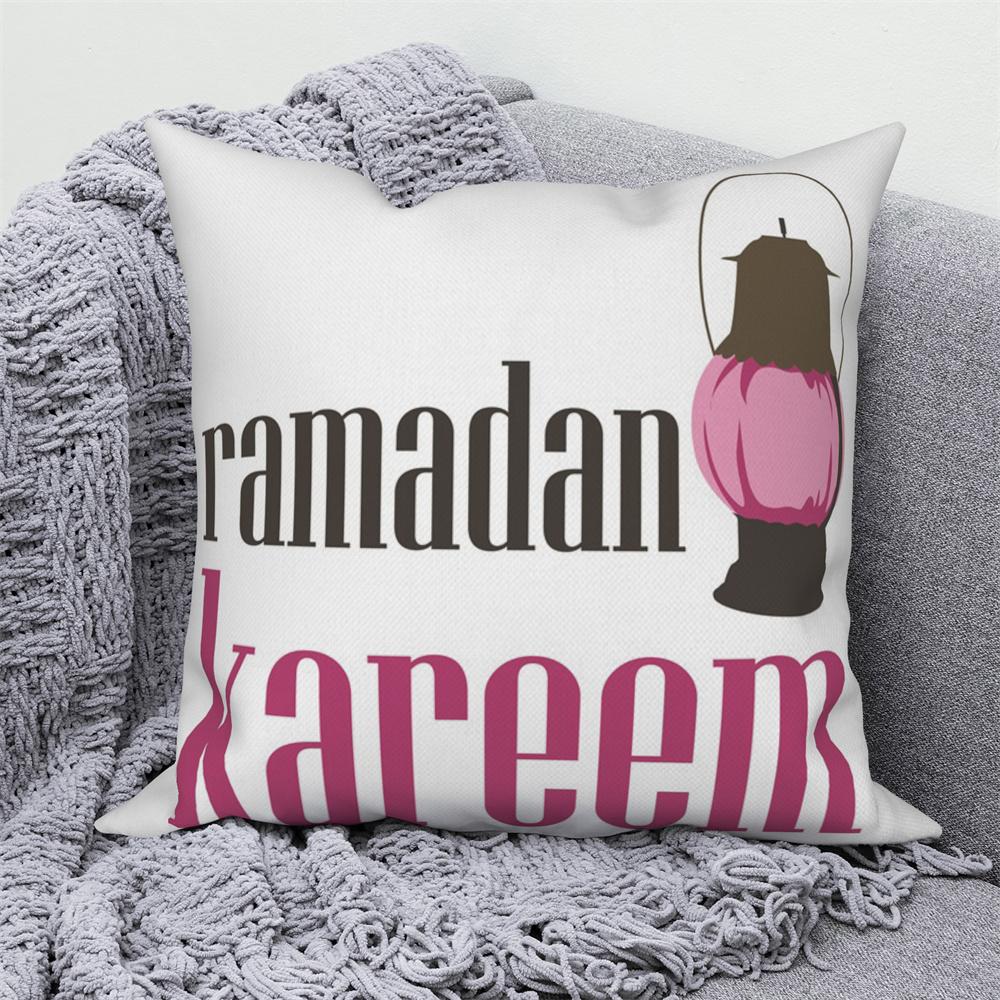 Mosque Muslim Home Sofa Bed Decor Throw Pillow Cover Gift Islamic Eid Mubarak Ramadan Decorative Cushion