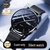 Men's Silent Ultra-Thin Luminous Waterproof Quartz Watch for Teens