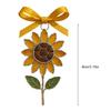 Yousheng Sunflower Sea Glass Ornament Handmade Acrylic Sunflower Xmas Tree Hanging Decor Rustic Vintage Suncatcher for Living Room Farmhouse Wall
