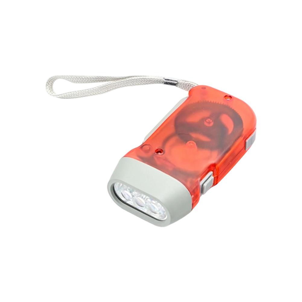 Practical camping flashlight Outdoor Press-Type Dynamo Emergency Flashlight (Hand Crank) Essential Outdoor Tools for Camping