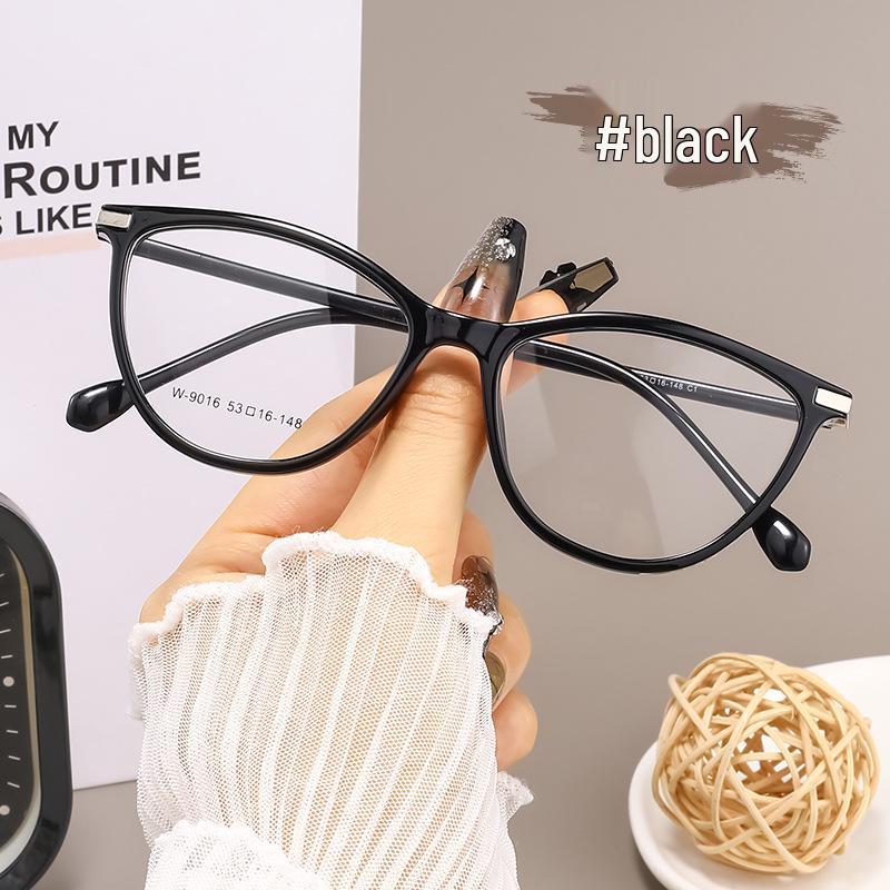 

Retro Cat-Eye Eyeglass Frames - W9016BL Bare Face TR90 Prescription Glasses for Women