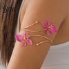 Feminine Armlet Bracelet Flower Arm Cuff Women Upper Adjustable Open