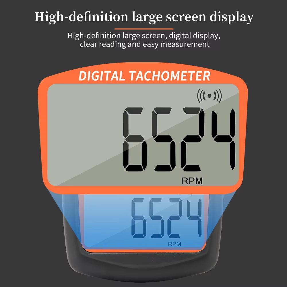 DT2234C+ Photoelectric Tachometer RPM Meter Speed Tester Laser Digital Tachometer Indicator Instrument Motor Speedometer