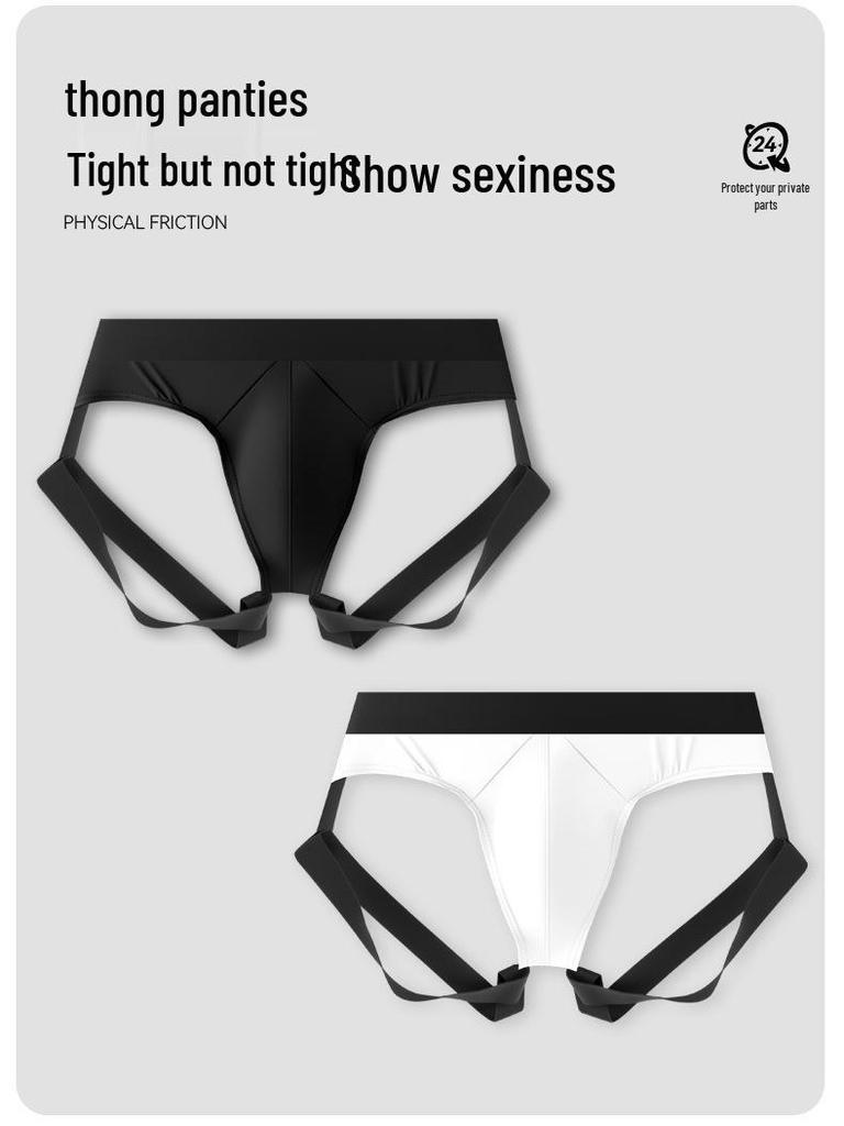 Men's Sheer Ice Silk Temptation Thong