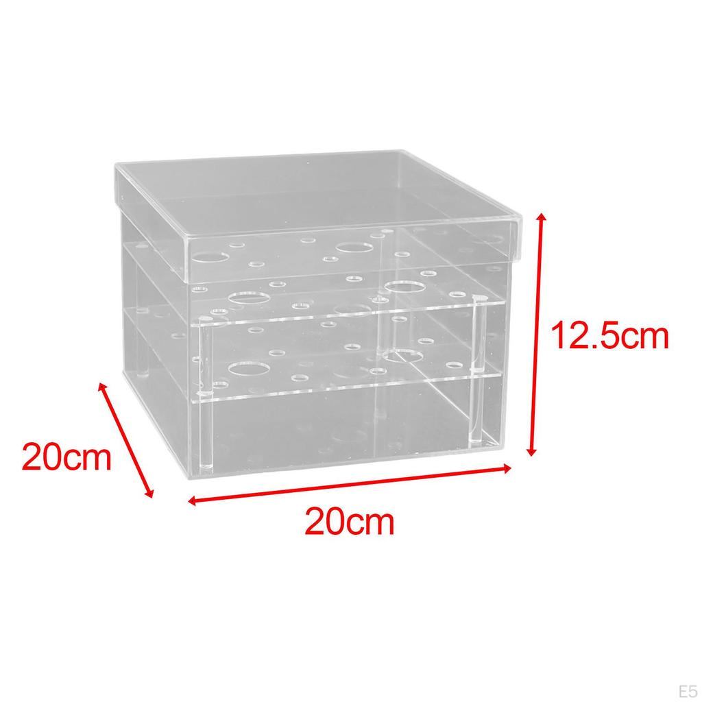 Acrylic Flower Box Floral Arrangements Vase Storage Case Centerpiece Square Gift for