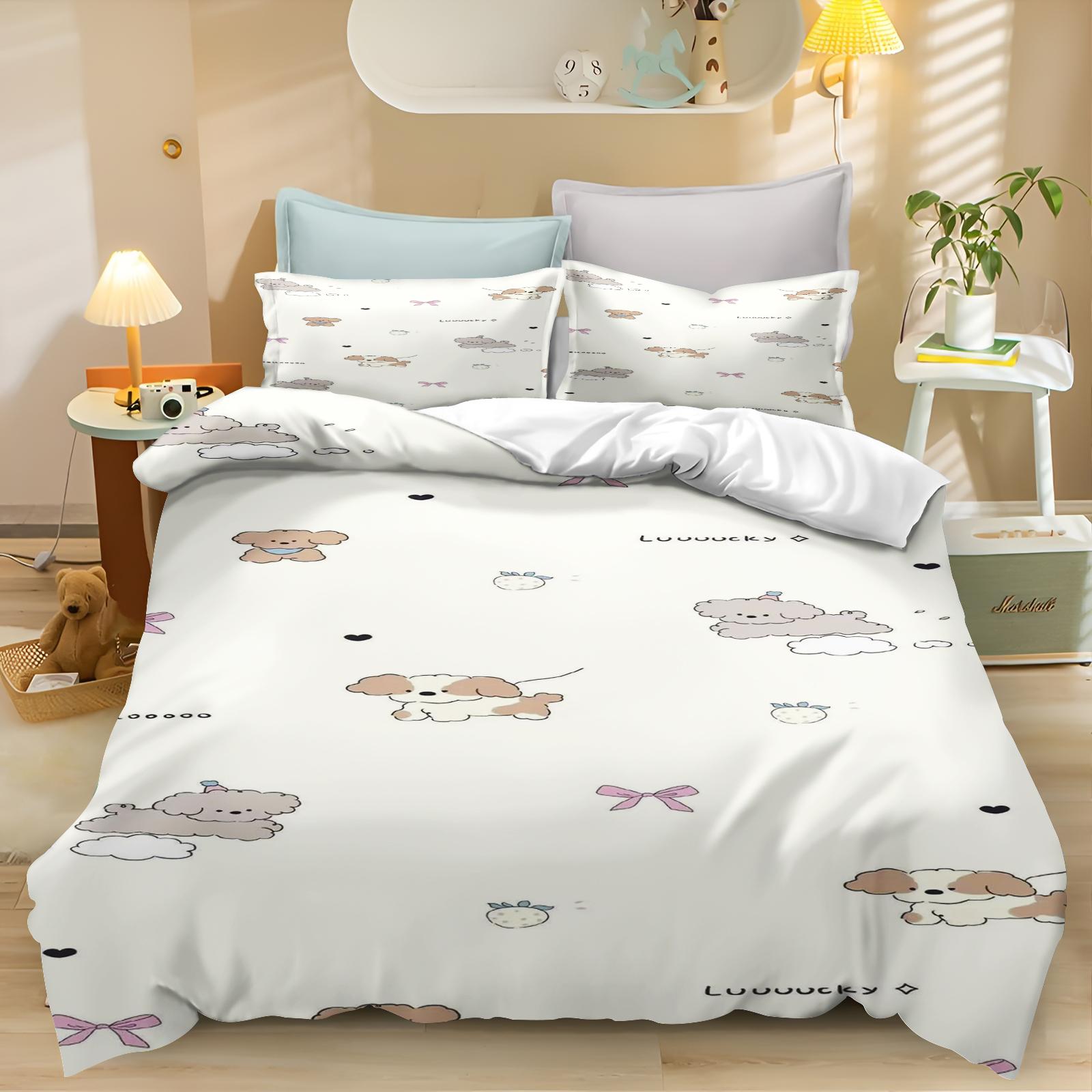 

Аниме Постельное белье Пододеяльник Наволочка С принтом Общий Детский и Взрослый Набор Размер Квин Реактивная печать Одеяло 135x200cm