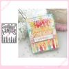 Birthday Background Frame Metal Die-Cut, Carbon Steel Cutting Die DIY, September 2023.