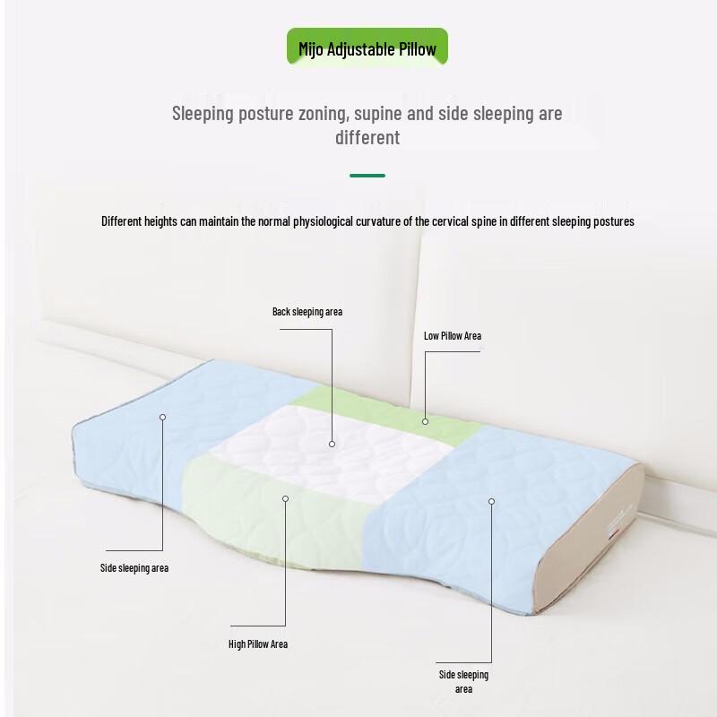 Miqiao Adjustable Natural Latex Sleep Pillow