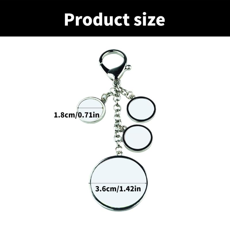 Metal Keyring with Heat Transfer Printing Sublimation Blank Keychain Jewelry Keychains Accessories for Graduates