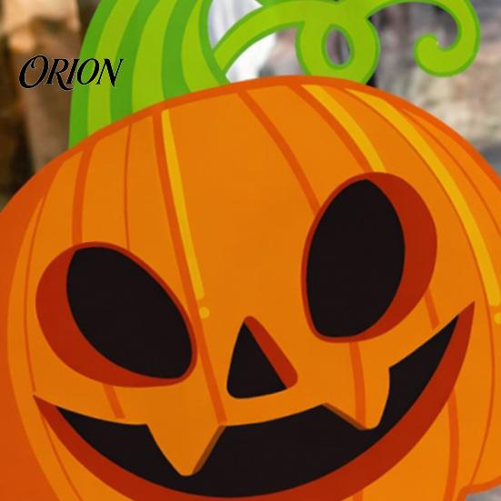 Cling Halloween Decor Cute Static Window Stickers, Pumpkin Ghost Bat Black Cat Glass Decals Decals, No Adhesive Removable Art for Home Storefront