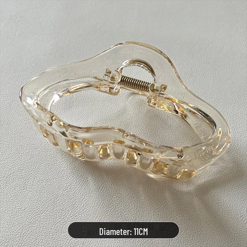 

Нишевый прозрачный зажим-краб для густых волос - Большой высококлассный аксессуар для волос в виде акулы для женщин