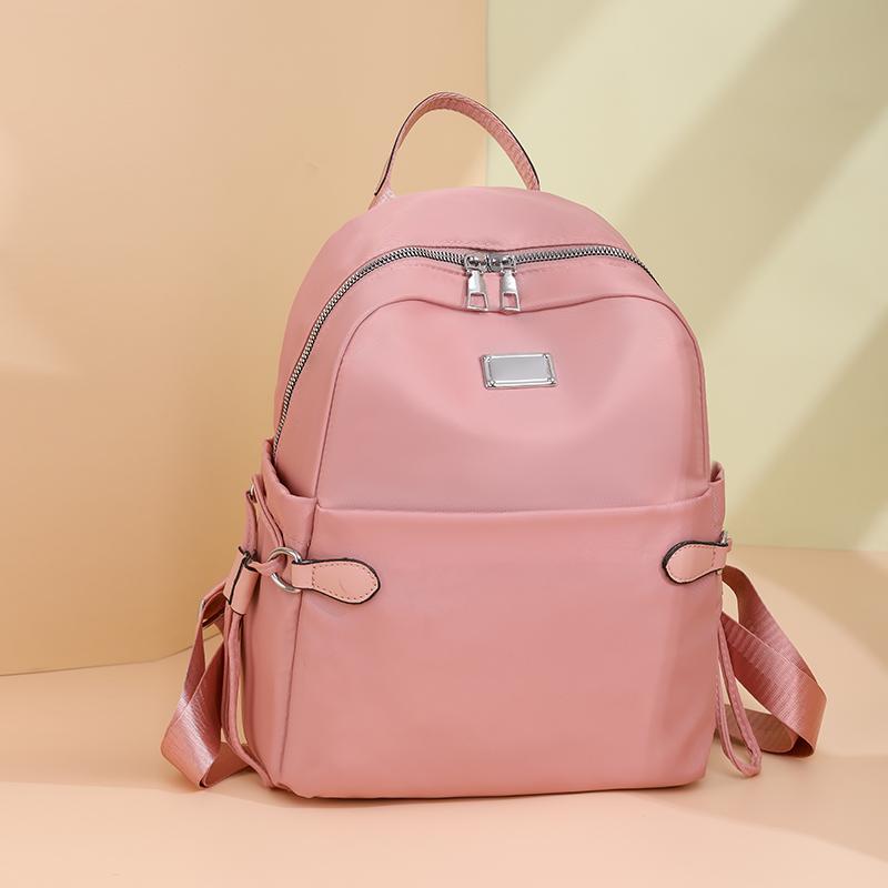 Rucsac din nailon pentru femei Rucsac sport de culoare uni