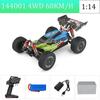 WLtoys144010 4WD Model with A Top Speed of 75 Km/h 1:14 Scale, High-speed Remote-controlled Off-road Drifting Racing Car for Boy