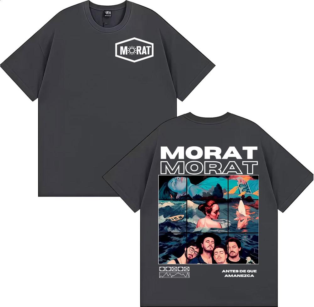 2025 Summer Band Morat Music Album Merch Mens Clothing Fashion Hip Hop Rock Style Tshirts Summer Tops EU Size Cotton Tshirt