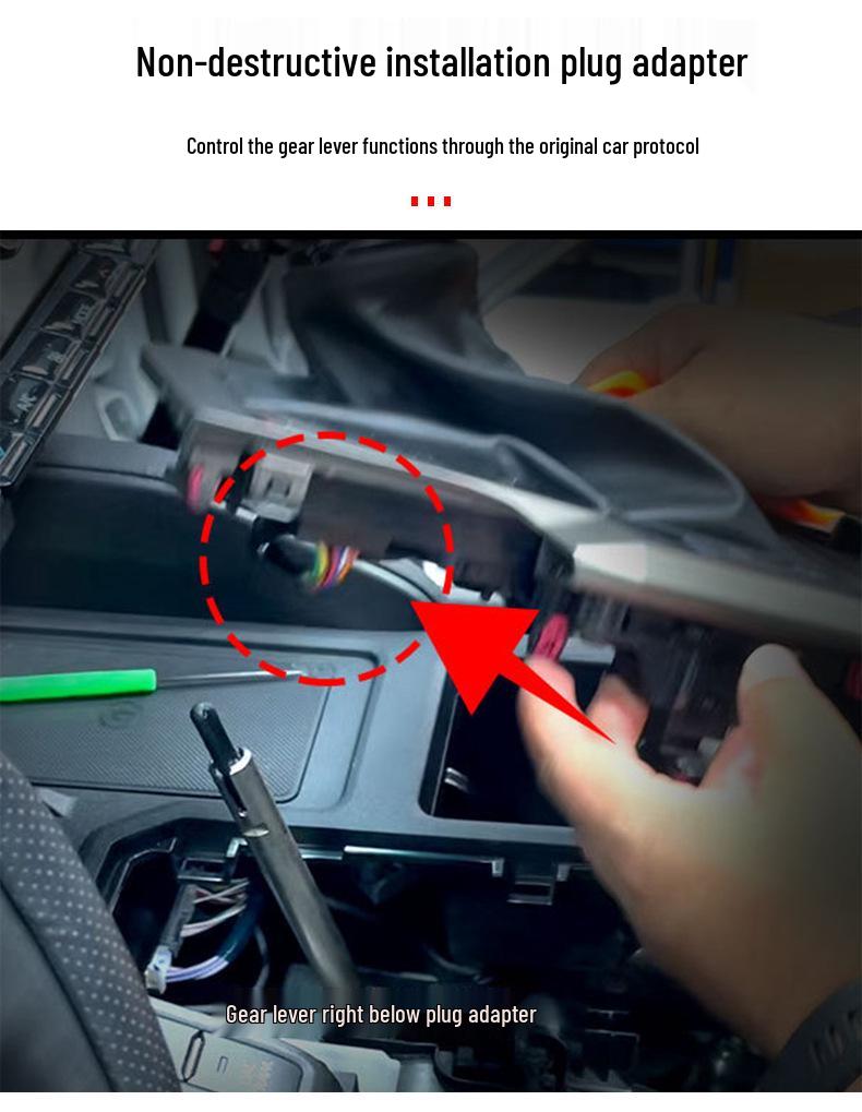 Buton schimbător de viteze Crystal Toyota Land Cruiser LC300 cu lumină ambientală