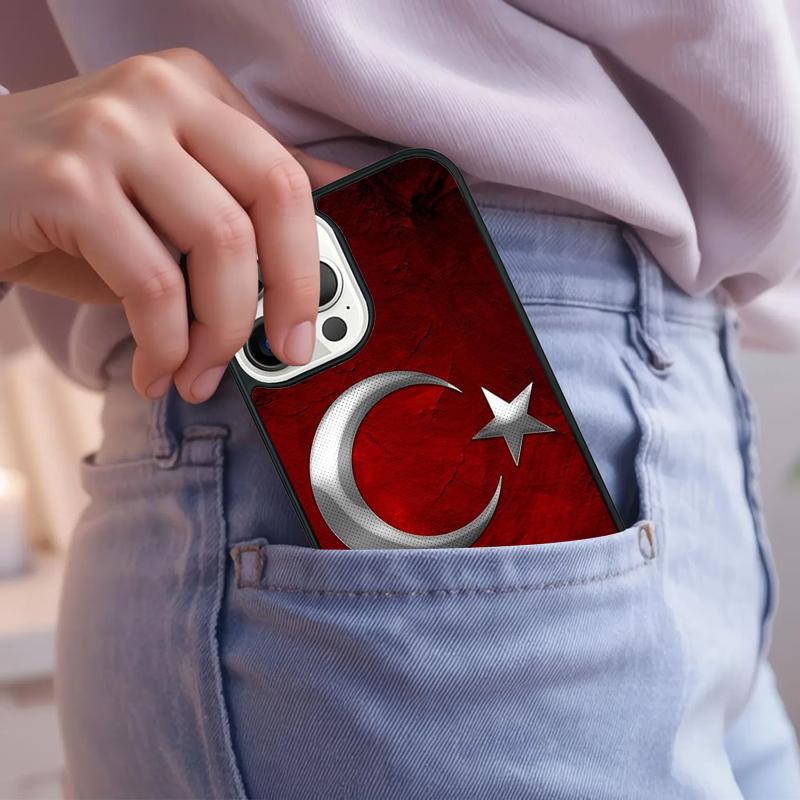 Republic Turkey Flag Ankara Phone Case For iPhone 17 Air 15 16e 14 13 Pro Max Coque 12 11 Pro Max PLUS cover