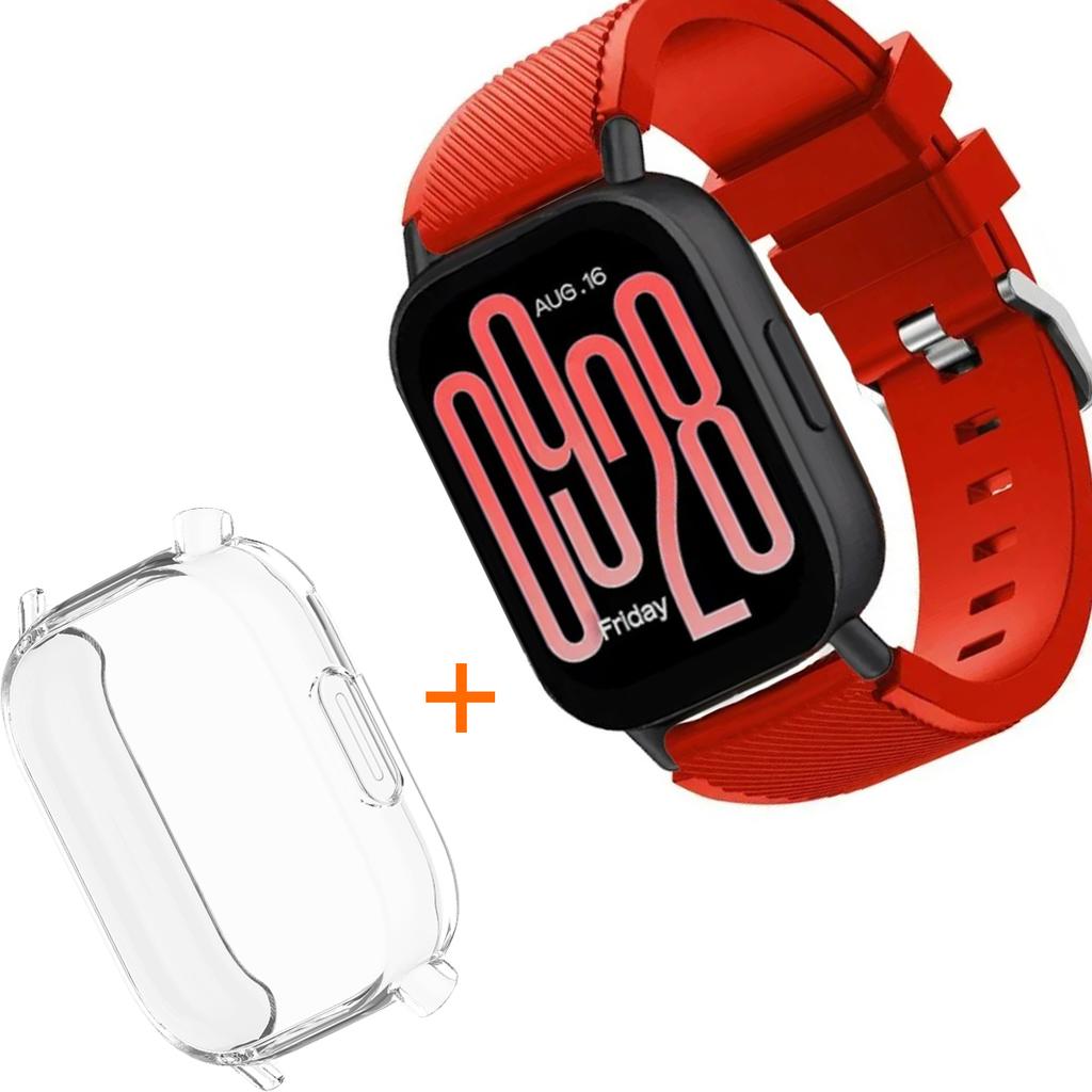 Silicone Strap With TPU Case For Xiaomi Redmi Watch 5 Active Lite Smart Watch Wrist Band And Case For Redmi Watch 5 Active Lite