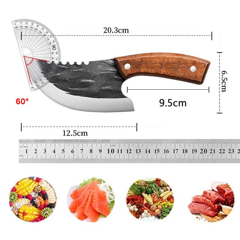 Professional Butcher Knife Cutting Kitchen Chopping Knives Utility Boning Stainless Steel Fruit Fish Meat Cleaver Knife