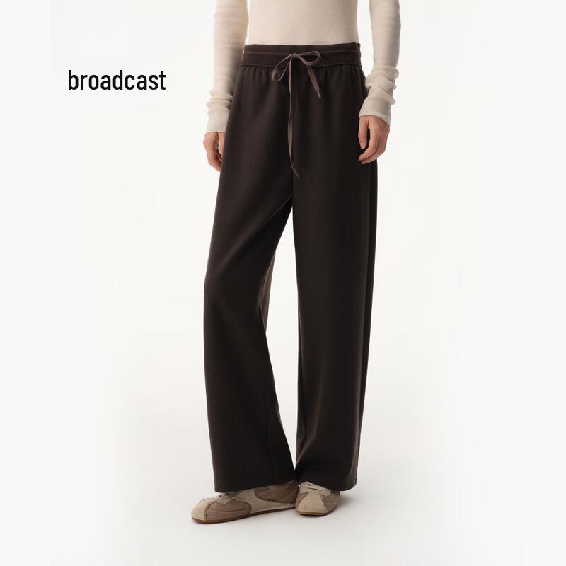 Broadcast Women's Basic Straight Leg Casual Trousers