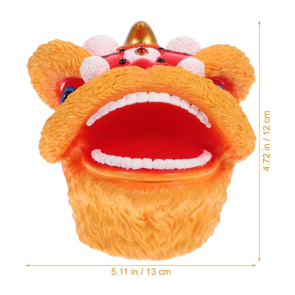 INOOMP Hand Puppets, Lion Dance Hand Puppets, Toys for Kids, Storytelling Animal Hand Puppets, Chinese Style