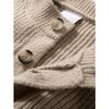 Heavyweight Thick American Retro Henley Collar Thick Knit Sweater for Men, Japanese Style Loose and Relaxed Sweater Jacket