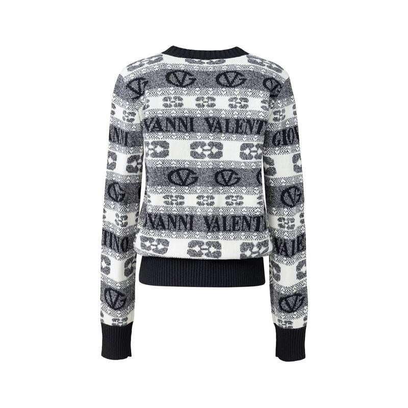 Giovanni Valentino Women's Pure Wool Knit Cardigan