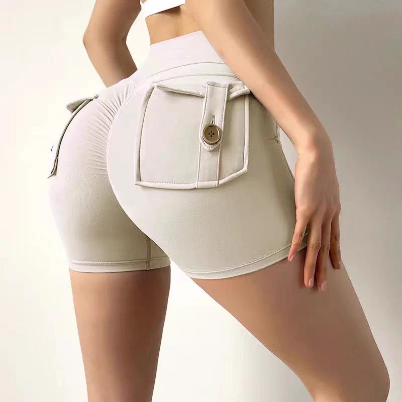 2025 Women's Quick-Dry Peach Butt Yoga Shorts: Elastic, Hip-Lifting, Summer Fitness Wear
