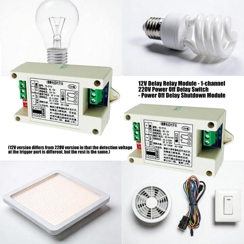 Programmable Time Delay Relays Module Highly Durability Construction Easy Installation for Electrical Device Protections